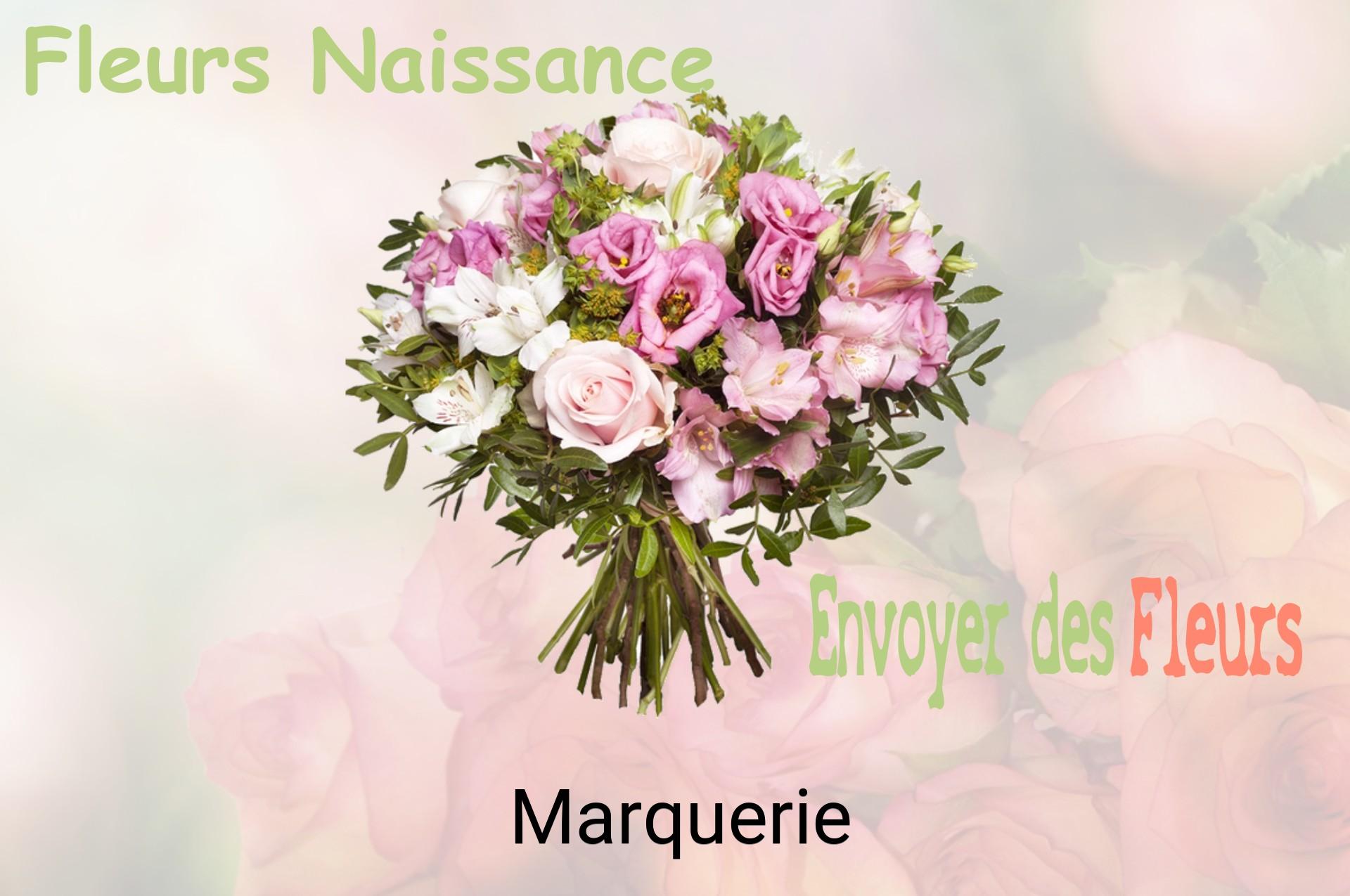 Bouquet de fleurs de naissance livré à Marquerie